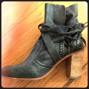 Free People leather booties size 39